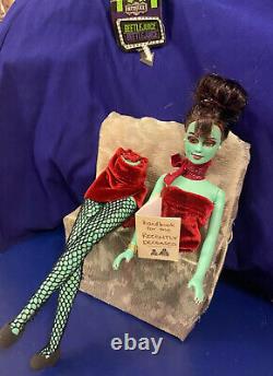 Magician Assistant Ooak Doll Beetlejuice -Custom Unique FanArt Woman Cut In Half