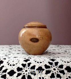 Michael D. Mode OOAK Turned Wooden Vessel WithLid Signed By Artist