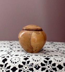 Michael D. Mode OOAK Turned Wooden Vessel WithLid Signed By Artist