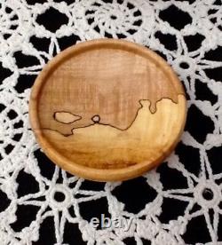 Michael D. Mode OOAK Turned Wooden Vessel WithLid Signed By Artist