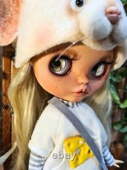 Miki' Mouse Adorable Custom OOAK Blythe Doll with Outfit Artist Handmade