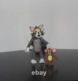 Miniature Ooak Tom and Jerry Artist Dollhouse Dolls Toy Gift Tom Jerry Lovers