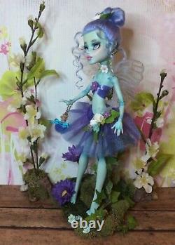 Monster High Frankie Stein custom repaint OOAK doll by artist Vanessa Monique