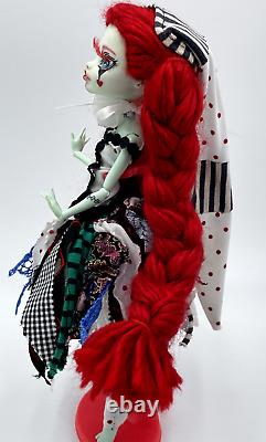 Monster High OOAK Custom FRANKIE STEIN, CLOWN Repaint Doll, 16 Scale