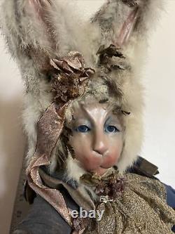 Mother's Day Collectible Doll by Marilyn Radzat The Rabbit Prince OOAK Antique