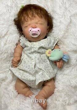 NEW 20 7.4lb Nino baby girl with dwarfism V. Care COA Reborn artist Peg Spencer