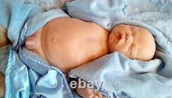 NEW Artist reborn boy/girl Celeste sculpt 21 GHSP belly plate by Peg Spencer