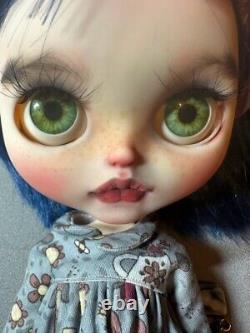 NEW! Bleau OOAK Custom TBL Blythe Fashion Doll. See her sweet veins USA artist