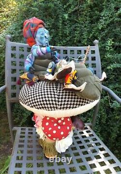 NEW OOAK Handmade Alice in Wonderland ABSOLEM the caterpillar Collectable Text