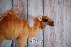 Needle Felted Brown Camel Desert Nativity Animal Wool Art Sculpture Decor