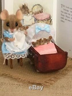 Needle Felted Mouse Hunca Munca. Handmade Mice Ooak By Suzanne