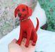 Needle Felted Dog, Ooak Dog Toy, Red Labrador Dog, Handmade Collectible Art Toy