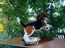 Needle-felted-wool-handmade-OOAK- Beagle Dog