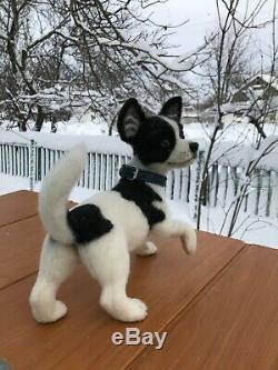 Needle-felted-wool-handmade-OOAK-Chihuahua Dog