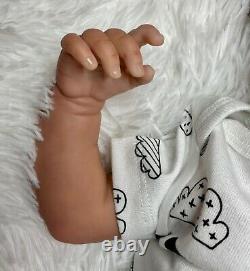 New 19 Biracial/ Ethnic AA Baby boy full limbs reborn artist Peg Spencer -$50