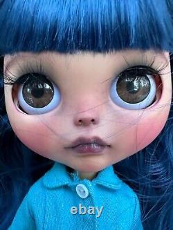 New! Blythe OOAK Art Custom Doll trained US Etsy artist Blue. Mountain. Blythe