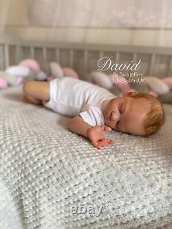 Newborn Reborn Baby Boy David (Tina Kewy) By UK Artist Sara Jeffery