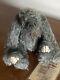 Ooak Artist Becky's Bear-bies Mohair Mini Gray Bear Smokeymint Tag