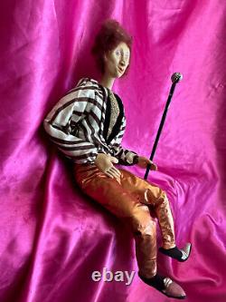 OOAK Artist Clay Doll Georgia Landau Hand Sculpted Punk Rock New Wave 1980s Teen