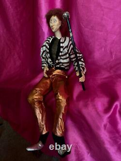 OOAK Artist Clay Doll Georgia Landau Hand Sculpted Punk Rock New Wave 1980s Teen