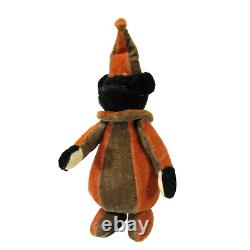 OOAK Artist GARY NETT Teddy Bear Halloween Fall jester MOHAIR jointed roly poly