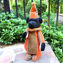 OOAK Artist GARY NETT Teddy Bear Halloween Fall jester MOHAIR jointed roly poly