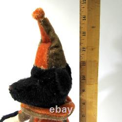 OOAK Artist GARY NETT Teddy Bear Halloween Fall jester MOHAIR jointed roly poly