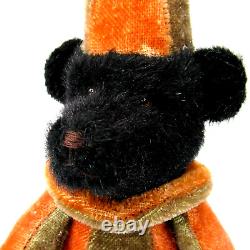 OOAK Artist GARY NETT Teddy Bear Halloween Fall jester MOHAIR jointed roly poly