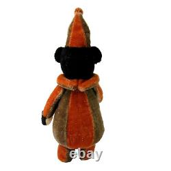 OOAK Artist GARY NETT Teddy Bear Halloween Fall jester MOHAIR jointed roly poly