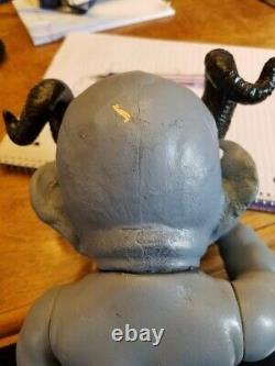 OOAK Blue Demon doll handmade by Terry Cruikshank yet unfinished