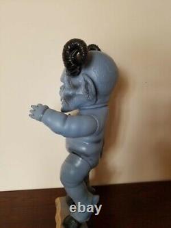 OOAK Blue Demon doll handmade by Terry Cruikshank yet unfinished