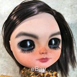 OOAK CUSTOM REPAINT ICY DOLL By SES Artist Bjork Unique Girl Change 4 Eye Blythe