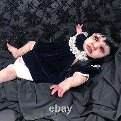OOAK Creepy Custom Realistic Alternative Reborn Vampire Baby Art Horror Doll