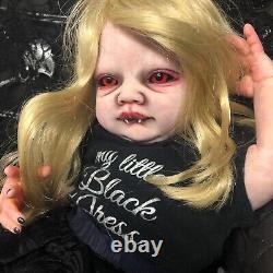 OOAK Creepy Custom Realistic Alternative Reborn Vampire Baby Art Horror Doll