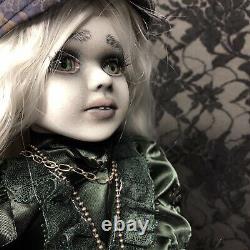 OOAK Creepy Gothic Horror Dark Ghost Spirit Artist Repaint Doll Halloween Prop