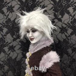OOAK Creepy Gothic Horror Vampire Dark Artist Repaint Doll Halloween Prop