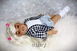 OOAK Custom American Girl doll Aria, hand painted artist doll with faceup