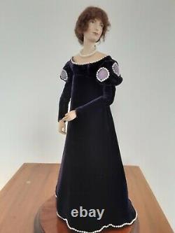 OOAK Detailed Handmade 13 Victorian Lady, Godey Lady or Pandora Type, On Stand