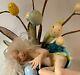 Ooak Faerie, Art Doll Fantasy. Robins Egg, Fairy, Polymer Mermaid, Sculpture