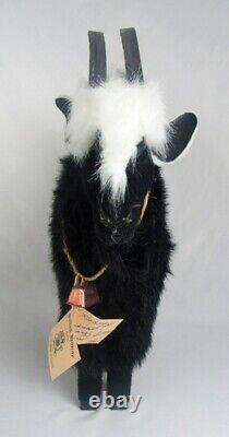 OOAK Hand-Made Artist Sharon Sutton House'92 Bobby 15 Fur Goat Statue Figurine