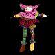 Ooak Handmade Elaborate Colorful Fabric Art Whimsical Jester Doll 20