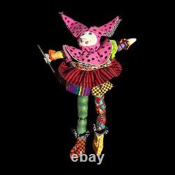 OOAK Handmade Elaborate Colorful Fabric Art Whimsical Jester Doll 20