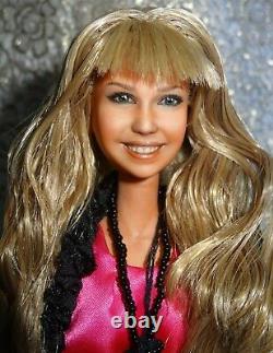 OOAK Hannah Montana Miley Stewart Celebrity Barbie doll reroot repaint by Olia
