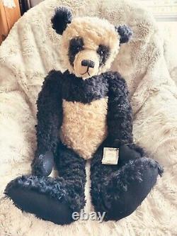 OOAK Heidi Steiner Mohair Panda Bear Humphrey Large 24Ht