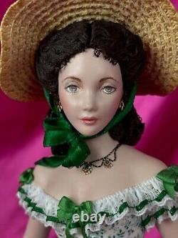 OOAK Jamalea Corre Handmade Bisque Doll Scarlett Gone with the Wind Figurine EUC