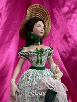 OOAK Jamalea Corre Handmade Bisque Doll Scarlett Gone with the Wind Figurine EUC