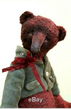 OOAK Original Hand Sewn Collectors Artist Teddy Bear 1/1