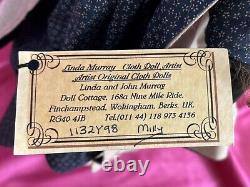 OOAK Original Linda Murray Shell Cloth Doll Millie Hand Painted & CoA 22 SIGNED