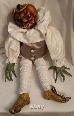 OOAK PUMPKIN Zombie Halloween Doll Handmade Artist Jon Morphystic Personalities