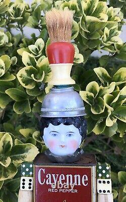 OOAK Steampunk Assemblage ARTIST DOLL Vintage Mixed Media Antique China Head